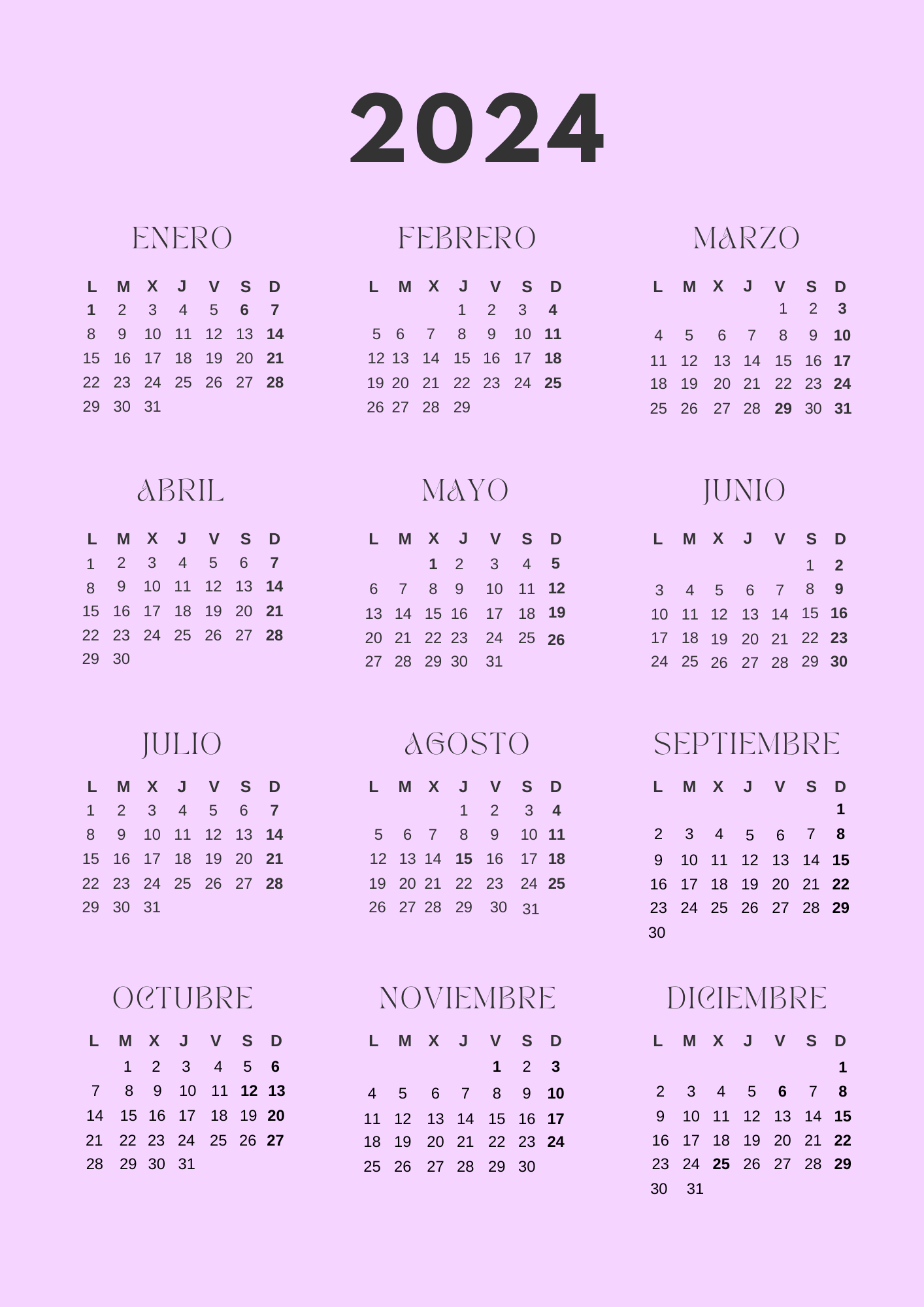 Calendario anual lila 2024 (JPG)