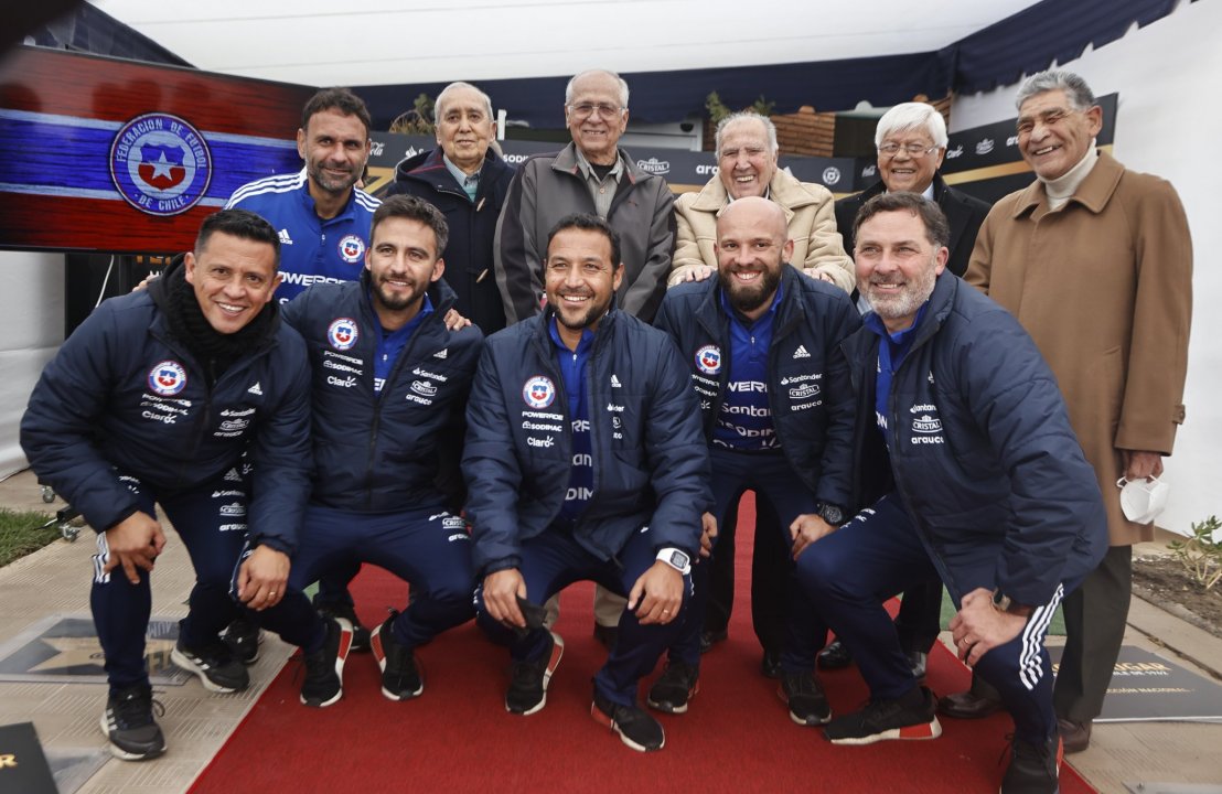 Integrantes del plantel que consiguió el histórico tercer lugar en el Mundial de 1962 fueron homenajeados en el Paseo de la Fama de la ANFP