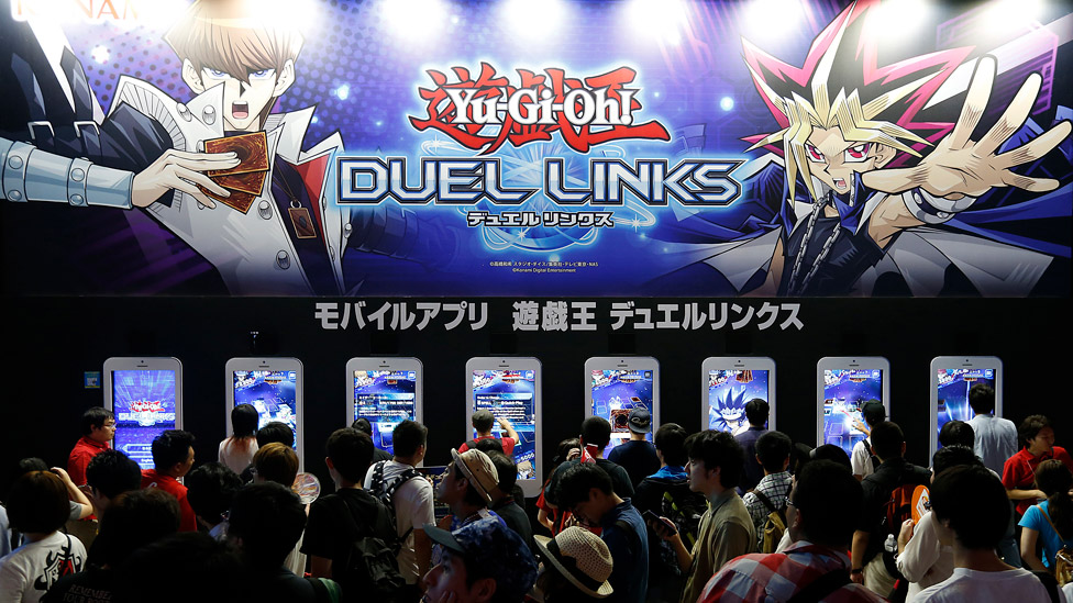 Jugadores de Yu-Gi-Oh! en el Tokyo Game Show de 2016