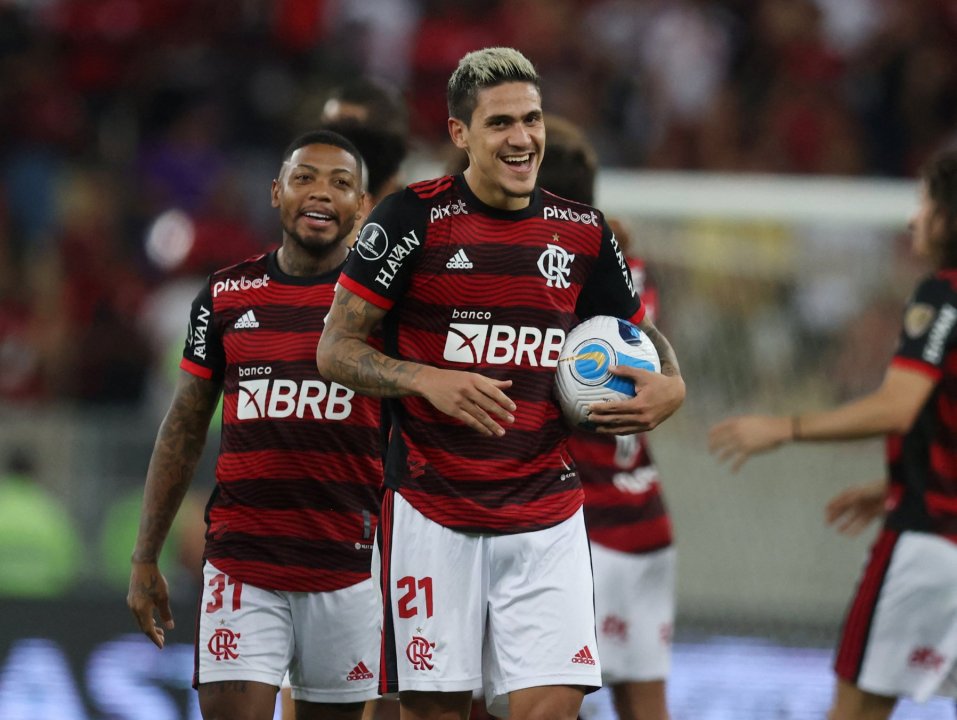Con 25 años, Pedro es uno de los delanteros más importantes de Flamengo. Anotó cuatro goles en la goleada sobre Tolima por los octavos de final de la Copa Libertadores.
