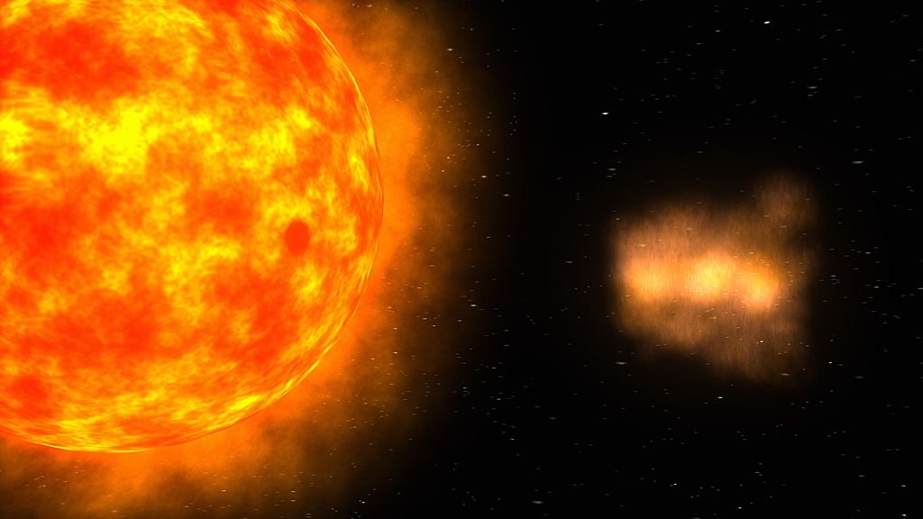 Imagen de erupciones solares.