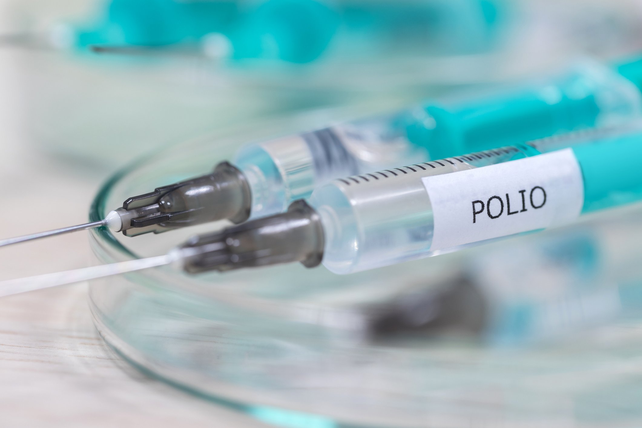 Jeringas con la vacuna contra el polio.