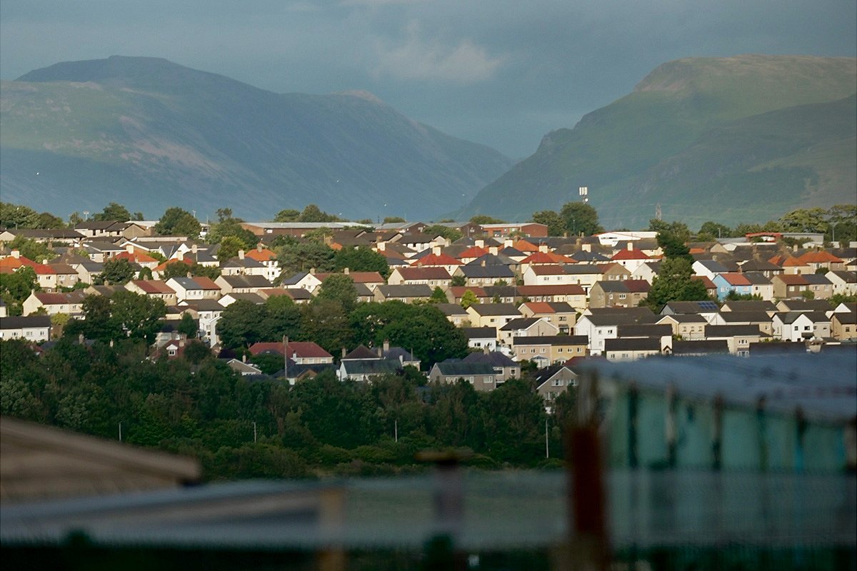 Vista hacia el Lake District de Whitehaven.