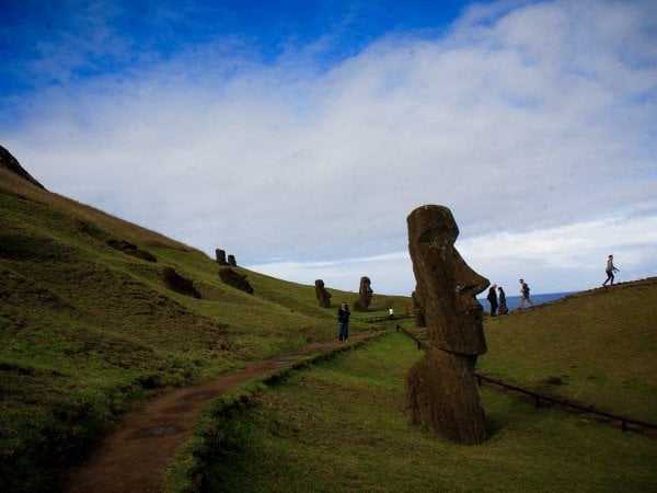 Imagen de un Moai de la isla de Rapa Nui