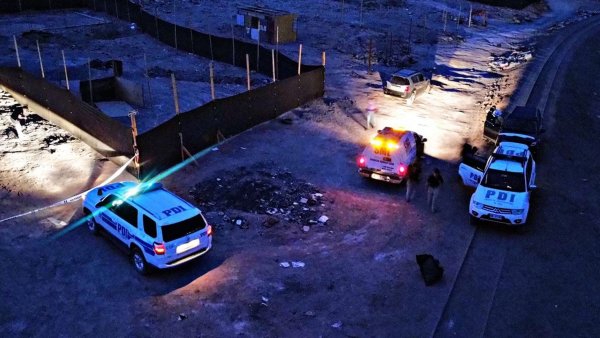 La PDI en medio de uno de los procedimientos en el nombre, zona afectada con diversos hechos de violencia