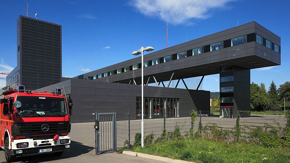 Estación de bomberos en Heidelberg, Alemania.