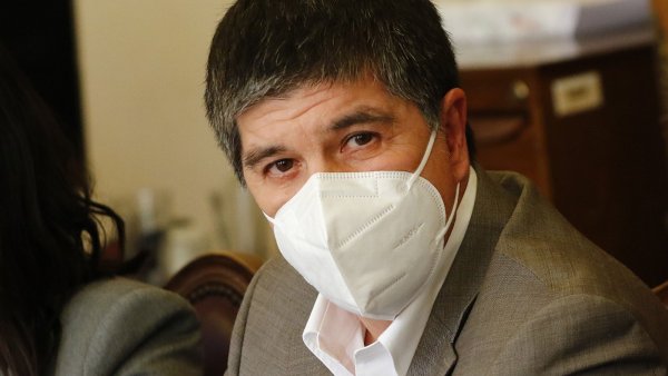 Subsecretario del Interior Manuel Monsalve en un punto de prensa