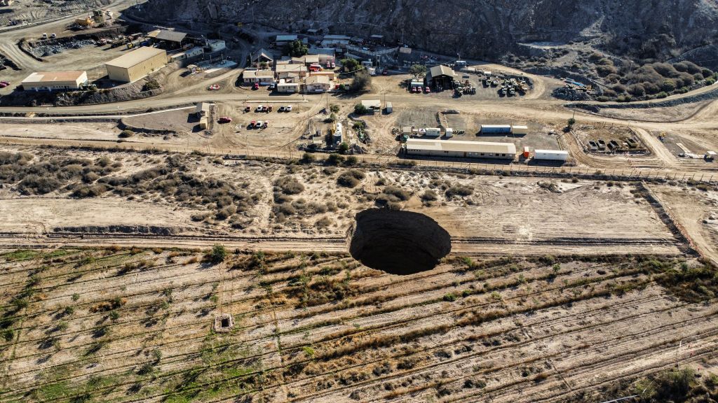 Agujero en Tierra Amarilla en Chile