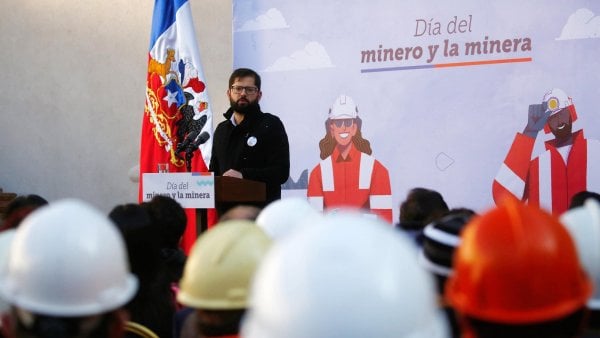 Presidente Gabriel Boric en conmemoración del día del minero y la minera