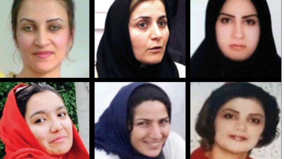 Imágenes de izquierda a derecha arriba: Sharareh Eliasi, Zeinab, Khadijeh (Shahla) Jahed y Skanvand Lakran. Imágenes de izquierda a derecha abajo: Somayeh Shahbazi, Maliheh Haj Hassani y Leila Zarafshan