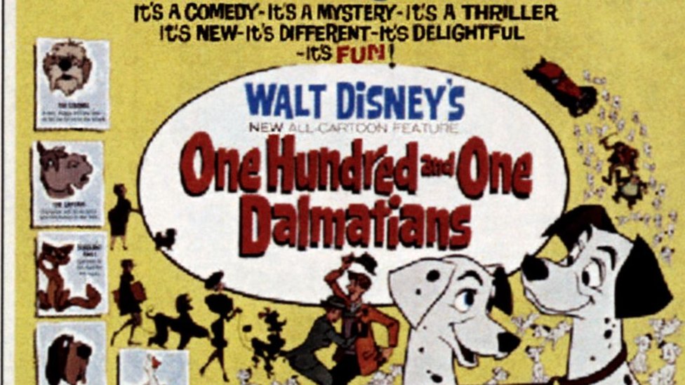 El póster original de "101 dálmatas", de Disney