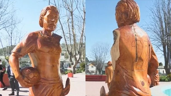 Destruyen estatua de Ben Brereton en plaza de amas de Penco.