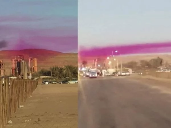 Nube púrpura Pozo Almonte