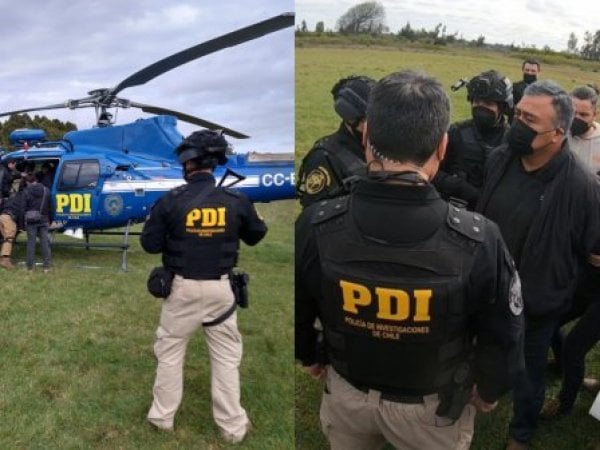 El líder de la CAM, Héctor Llaitul, fue detenido por la PDI tras ser acusado de tres delitos