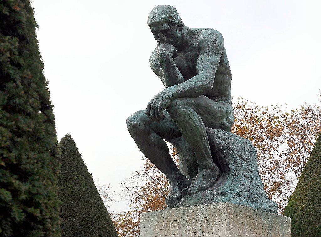 "El pensador" de Rodin