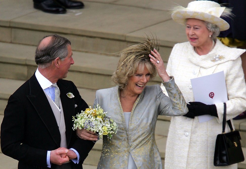 Matrimonio del Príncipe Carlos y Camilla Parker Bowles, 2005.