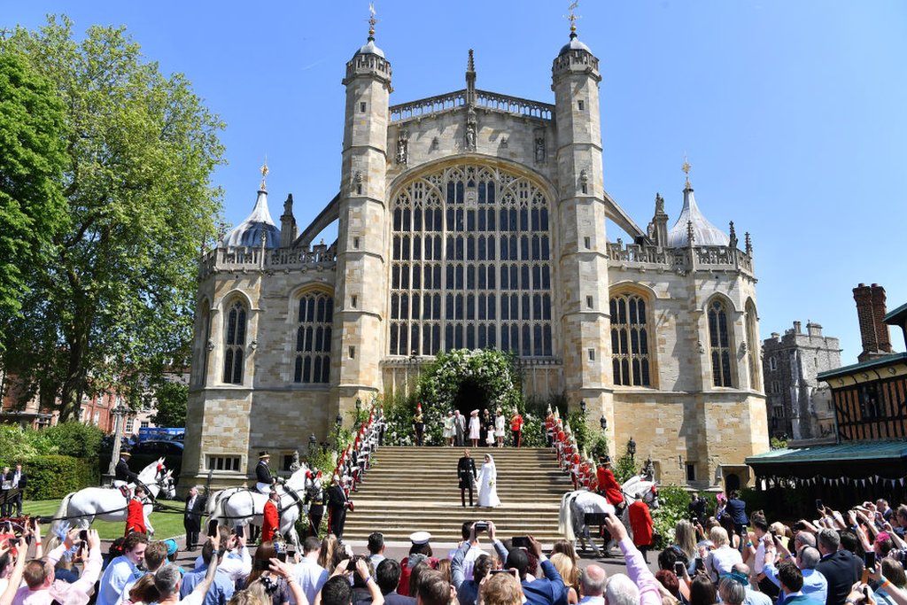 La capilla de San Jorge también ha servido como escenarios de bodas reales, como la de Harry y Meghan en 2018.