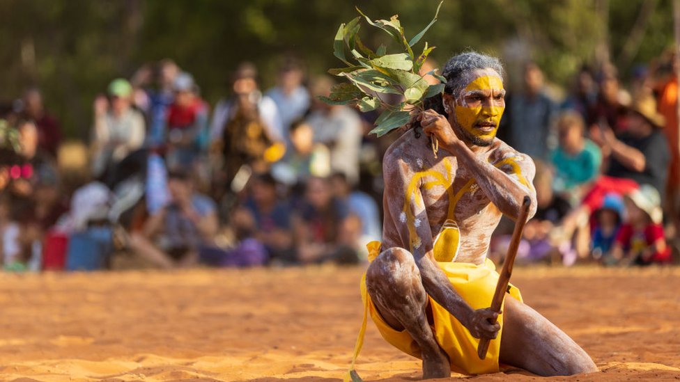 Un aborigen en Australia