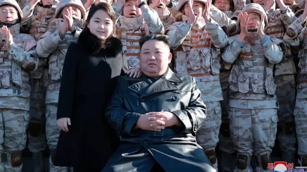 Kim Jong-un y su hija