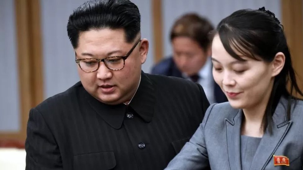 Kim Jong-un y su hermana Kim Yo-jong