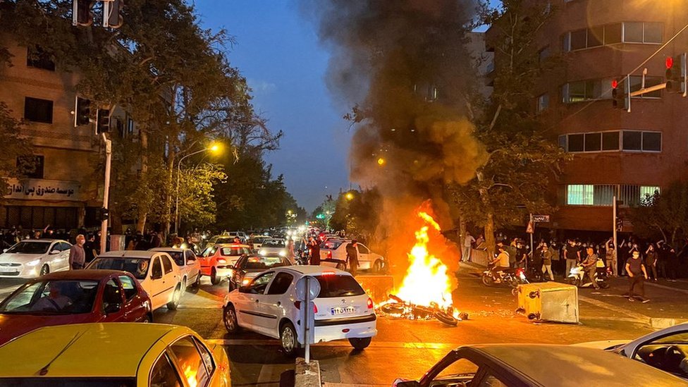 Protestas en las calles de Irán