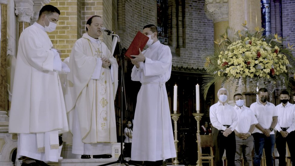 Catedral de Medellín en celebración de Semana Santa, 2022