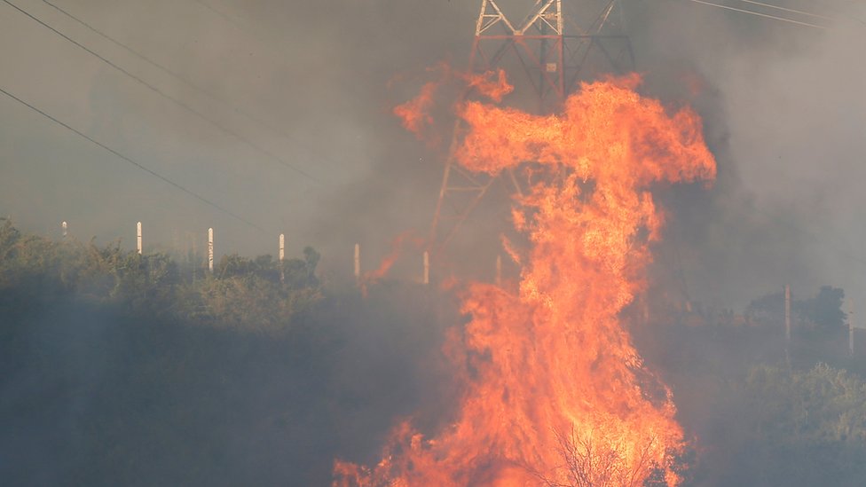 Incendio en Chile