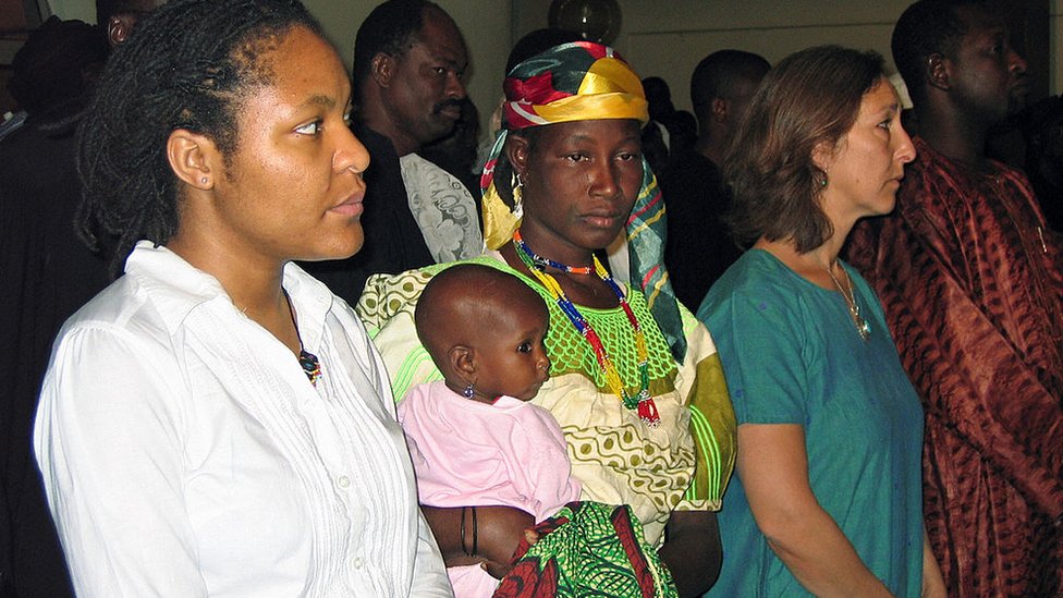 Hadizatou ante un tribunal en Niamey, la capital de Níger, en 2008.