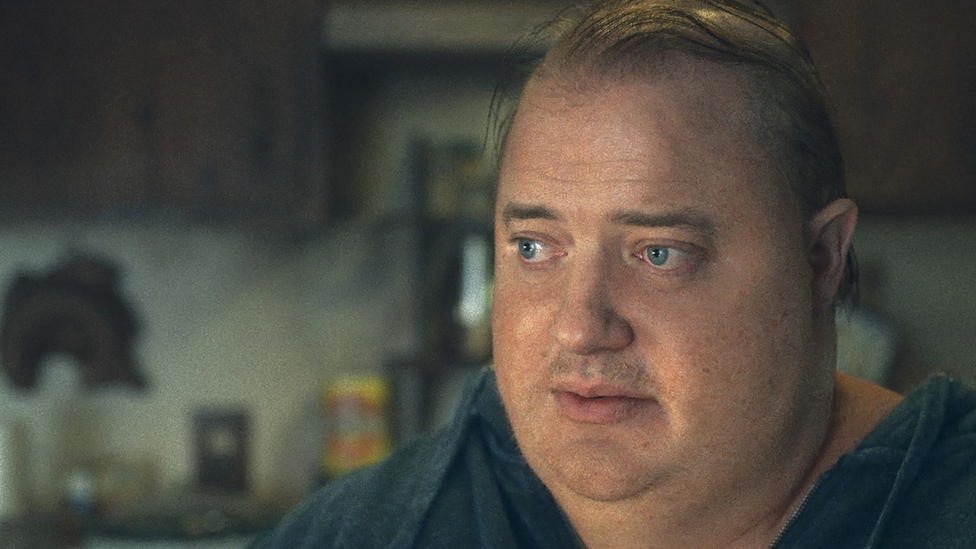 Brendan Fraser en la película La Ballena.