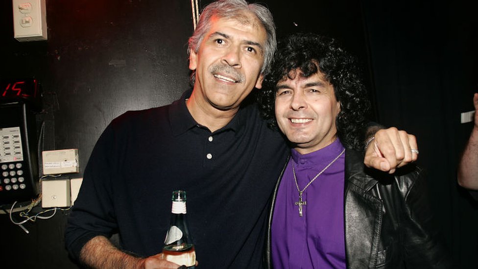 Primer plano de Jorge Santan (izquierda) y Richard Bean (derecha)