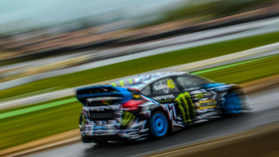 Ken Block en una de sus actuaciones.