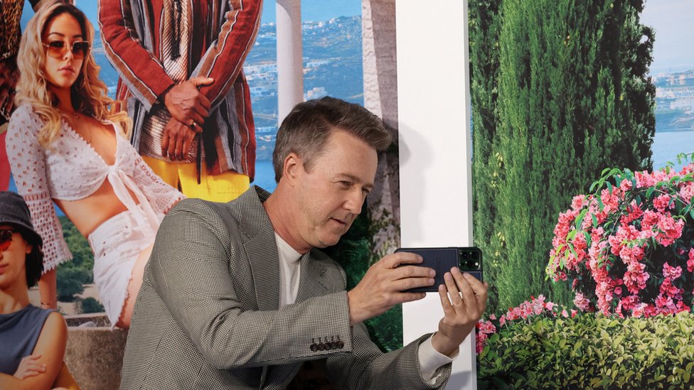 Edward Norton en la presentación de la película Glass Onion el pasado noviembre en Los Ángeles, California.