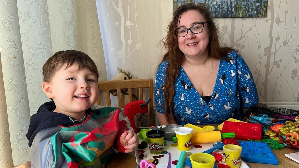 Teddy with mum Beth