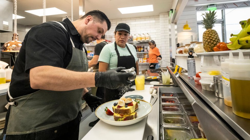 TRabajadores de restaurante