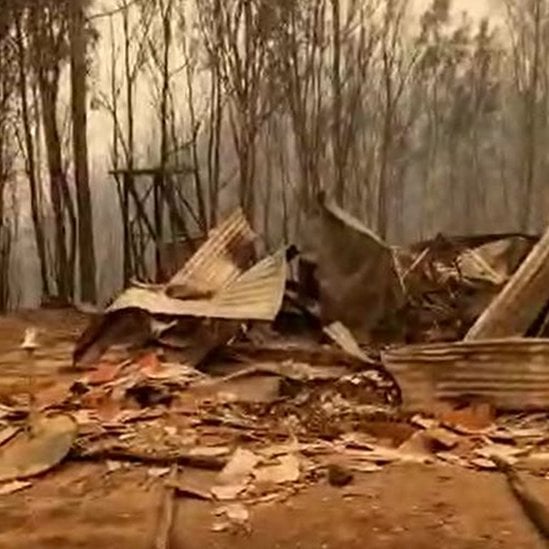 Propiedad de los Cortés devastada por el incendio