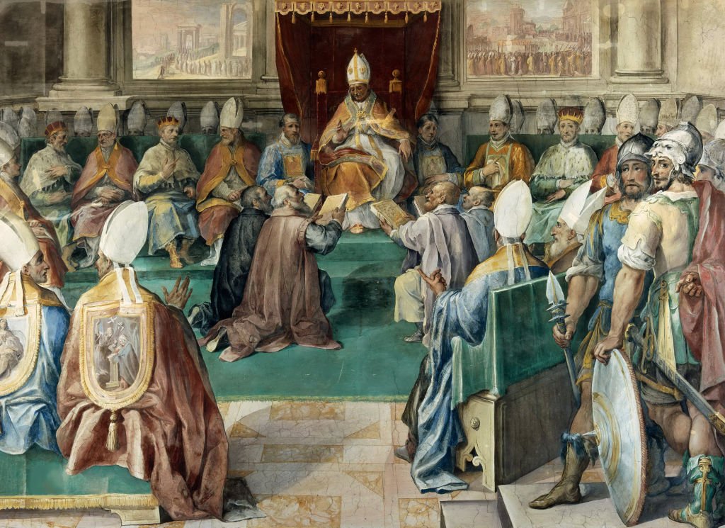 Concilio de Vienne, pintado circa 1585-1590 por Cesare Nebbia.