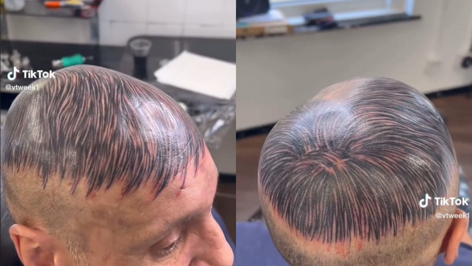 Tatuajes en la cabeza para hombres calvos