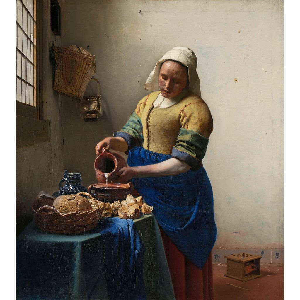 La lechera ((1658-59) de Johannes Vermeer
