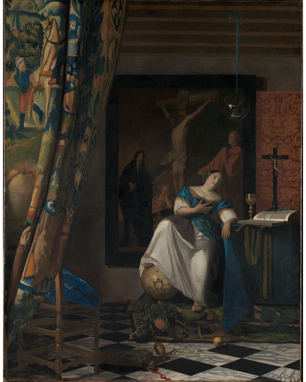 Alegoría de la Fe (1670-74) de Johannes Vermeer