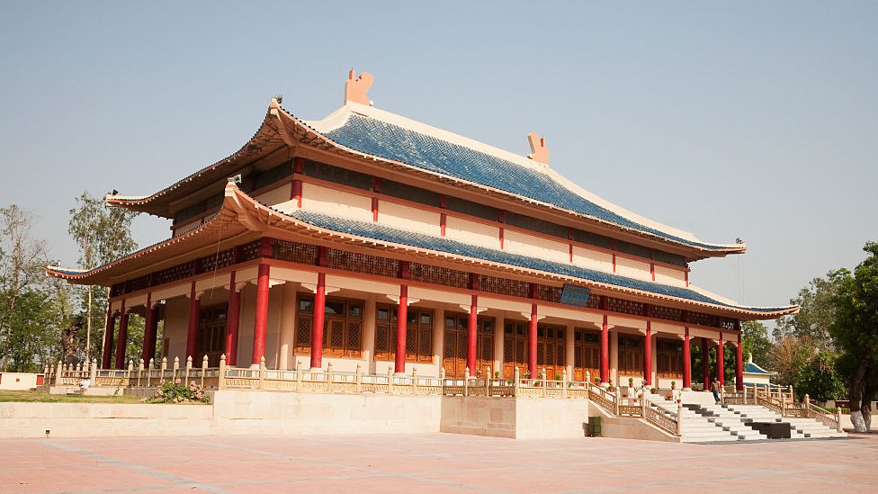 Templo que conmemora la visita del monje budista chino Xuanzang estudió y enseñó en Nalanda