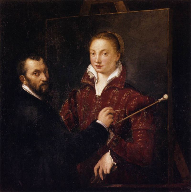 Bernardino Campi pintando a Sofonisba Anguissola (1559)