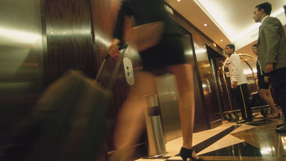 Ascensor en un hotel