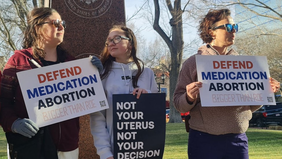 Activistas por el derecho al aborto.