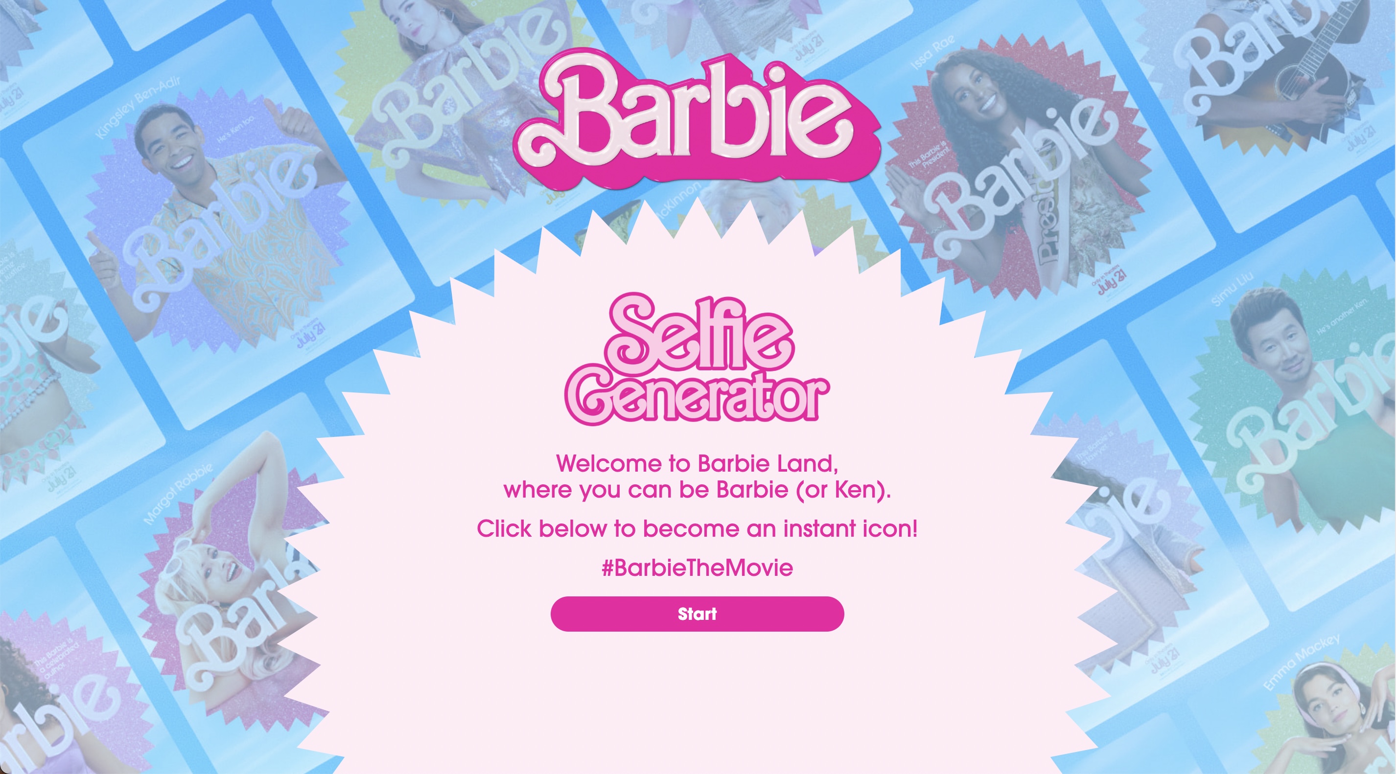 Este es el filtro con el que puedes crear tu propio póster de la película  de Barbie