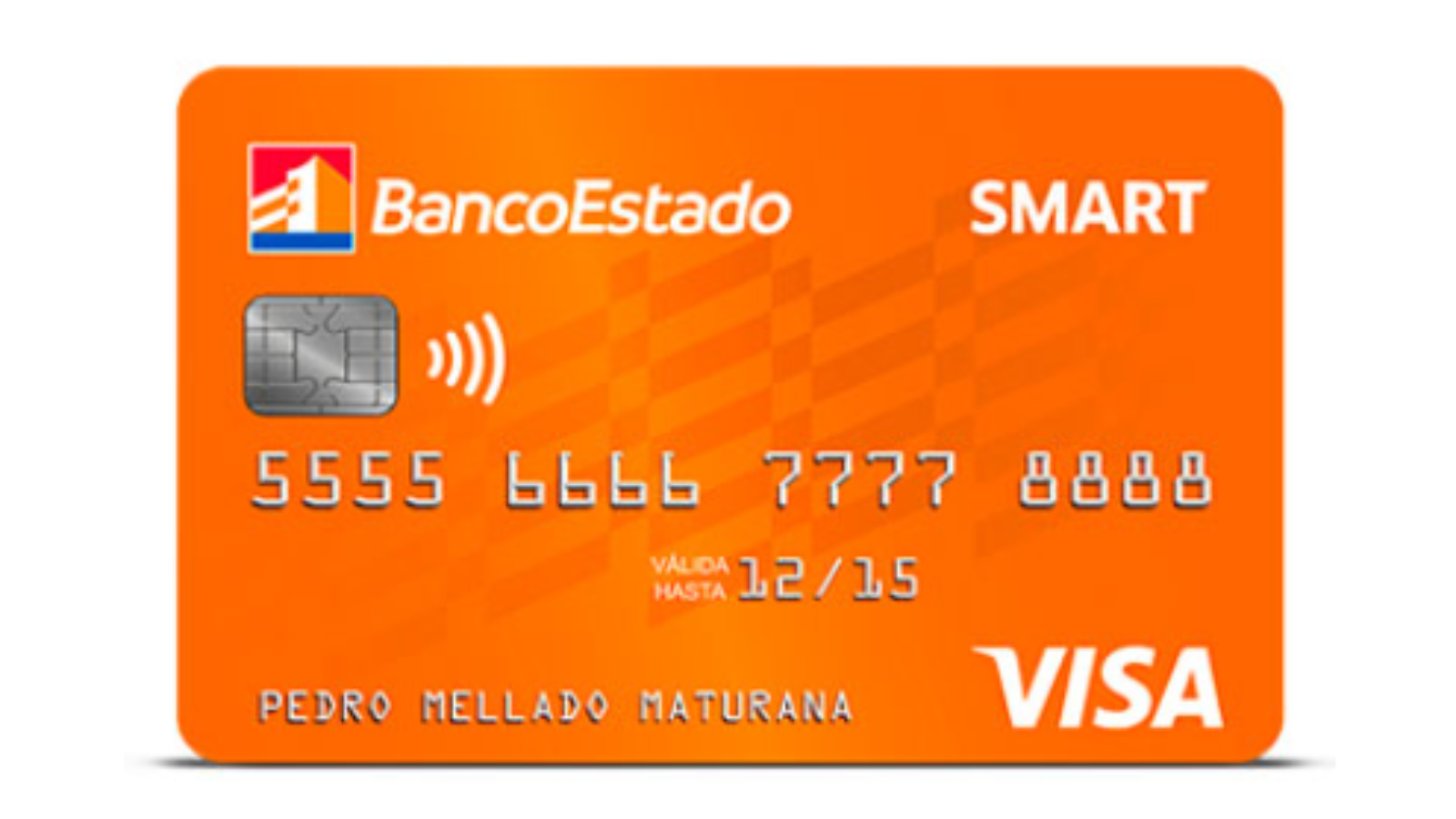 Fotografía de una tarjeta de crédito de BancoEstado