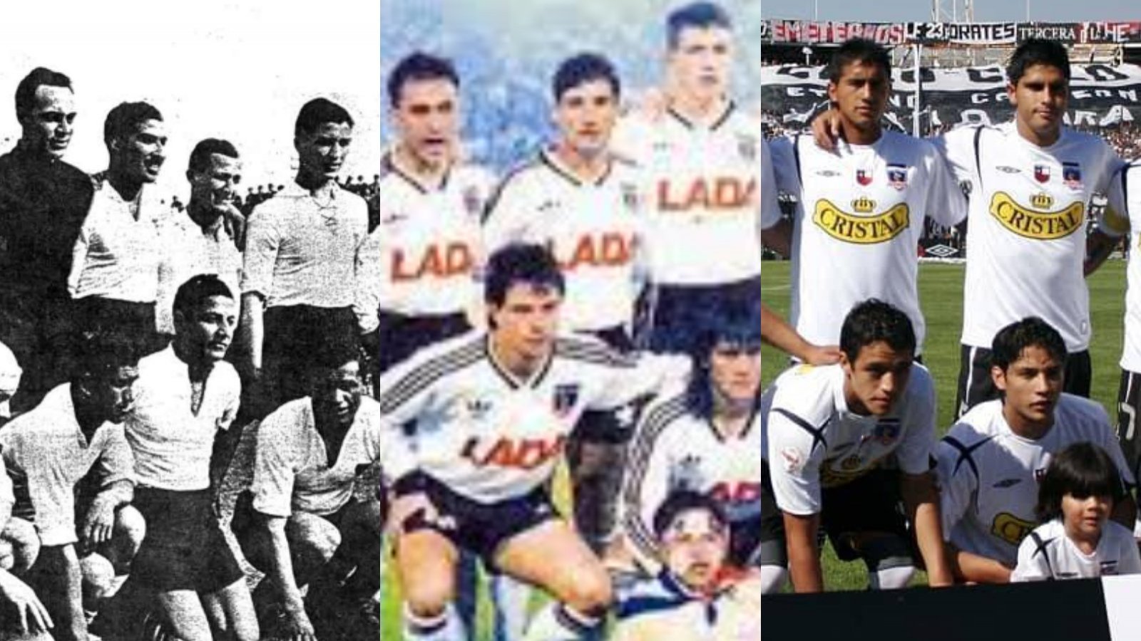 Planteles de Colo Colo 37, Colo Colo 1991 y Colo Colo 2006.