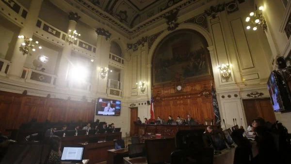 Sesión de la Comisión Experta en el ex Congreso Nacional de Santiago