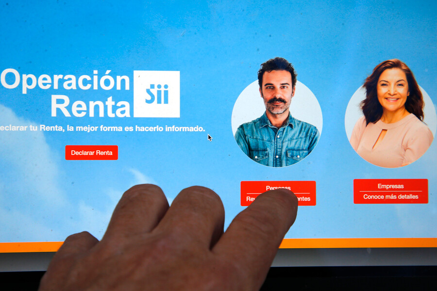 Página web del SII para realizar la Operación Renta 2023.