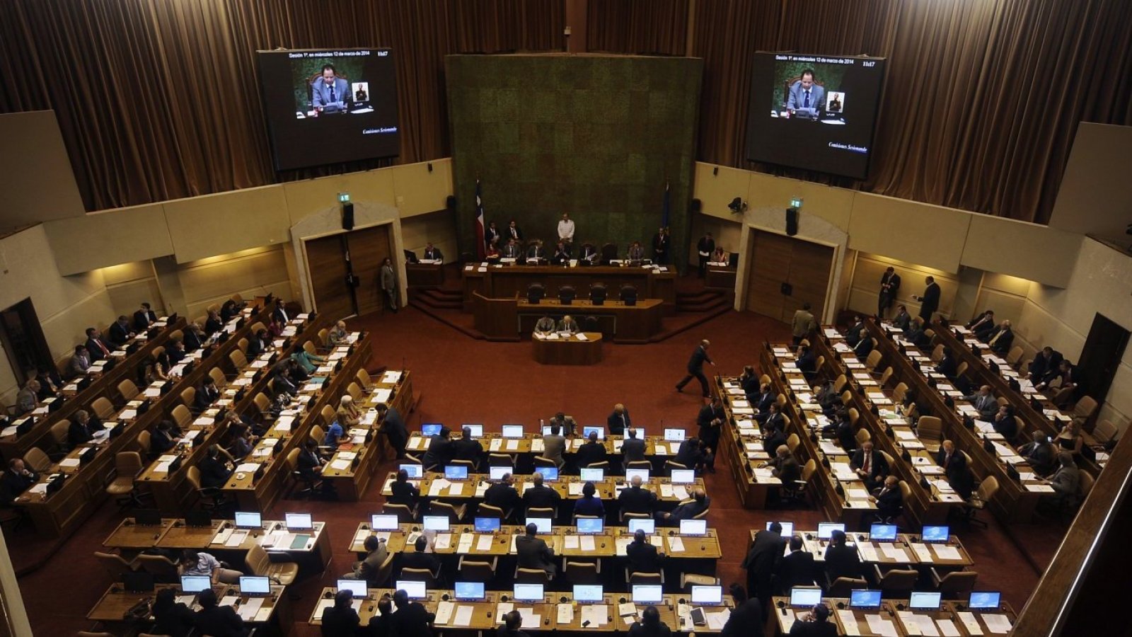 Sala de la Cámara de Diputadas y Diputados de Chile