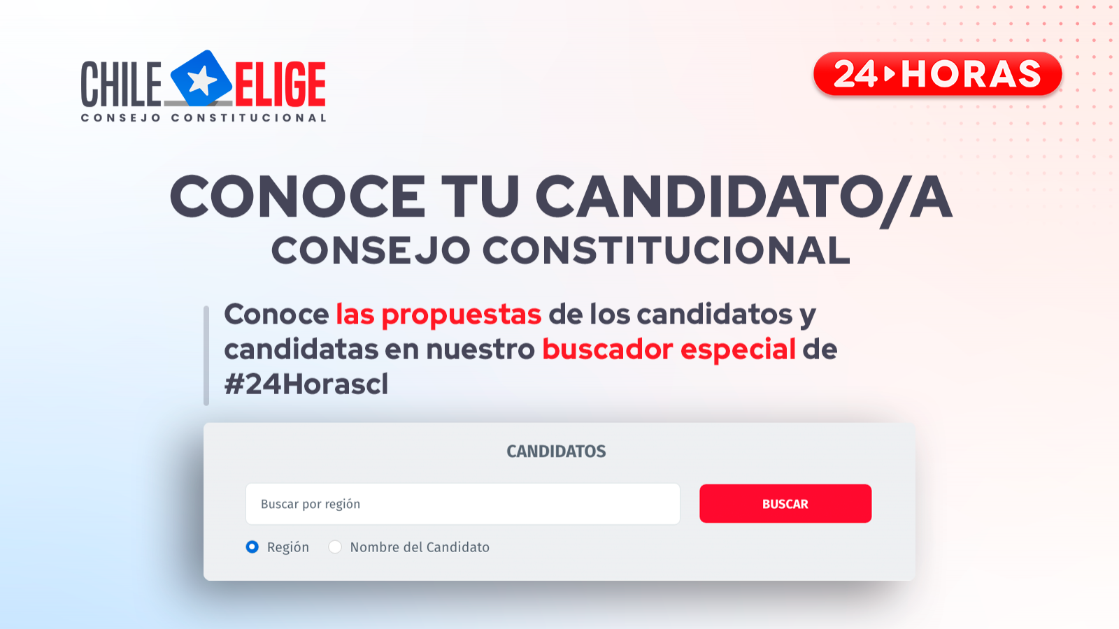 Banner de "Conoce tu candidato/a".